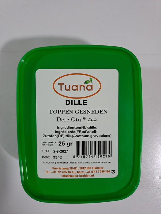 Tuana Dille Toppen Gesneden