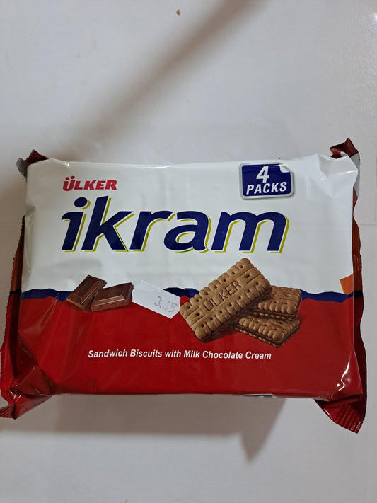 Ulker ikram Sandwich Biscuits With Milk Chocolate