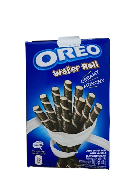 Oreo Wafer Roll With Vanilla Flavored Cream